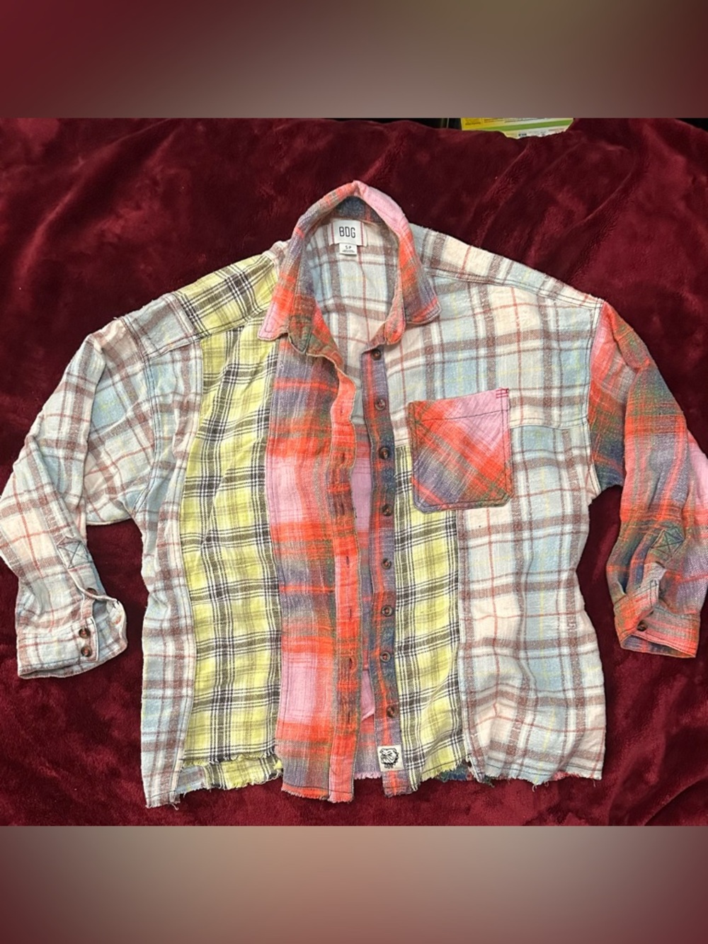BDG Multicolor Plaid Button-Up Shirt - Men's
